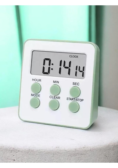 Led Ekranlı Dijital Masa Saati & 2 Alarm Kademeli Kronometre Seti Alarm, Tarih, Sıcaklık Göstergeli Modern Masa Saat Seti Haki Kronometre Diğer