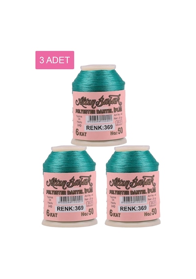 3 Adet Altınbaşak Oya Ve Dantel İpi 20 Gr - Royaleks - No: 369