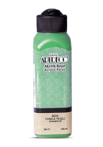 Akrilik Boya 140ml Yonca Yeşili 3023 No Color