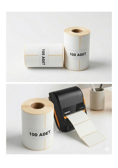 Termal Etiket 70mm X 100mm 1li 5 Li Paket