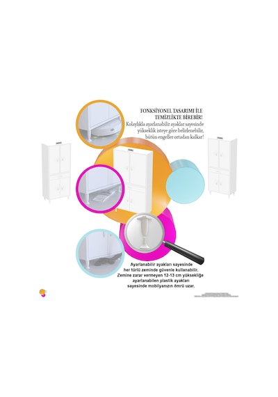 Eliusta Luma Kapaklı & Çekmeceli Banyo Dolabı 80 Cm Genişlikte Beyaz Dolap 80x173x32,5 Cm Depolama Dolabı Beyaz Eliusta Luma Kapaklı & Çekmeceli Banyo Dolabı 80 Cm Genişlikte Beyaz Dolap 80x173x32,5 Cm Depolama Dolabı Beyaz