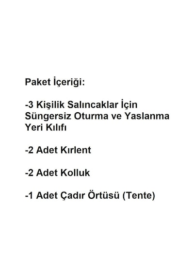 Süngersiz 3 Kişilik Salıncak Minder Seti - Tropik Yeşil