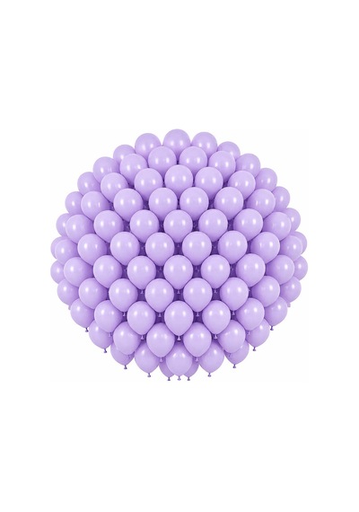 Lila Renk Lateks Makaron Balon 30 Cm - 100 Adet