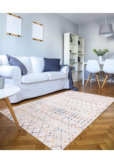 Modern Şönil Çok Renkli Desen Dokuma Taban Dekoratif Halı Kilim Yolluk Dijital Baskı Halı Yıkanabilir