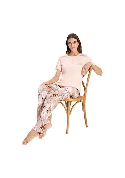 Over Sleep By Poleren Over Sleep 3340 Kadın Modal Yazlık Takım M-l-xl-2xl Pudra