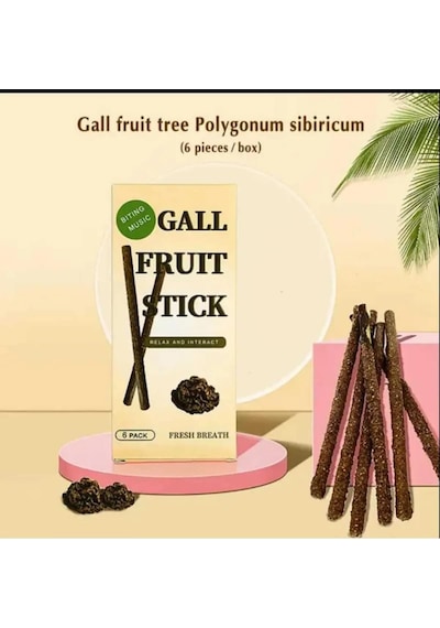 Tineke 6 Adet Doğal Meyve Aromalı Matatabi Çubuğu Catnip Stick Kedi Catnip Dalı Gall-fruıt-stick