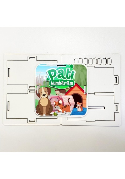 Moon Beavers Pati Kumbaram Eğitici Öğretici Geliştirici Ahşap Sağ
