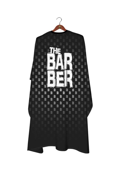 Berber Kuaför Saç Kesim Penuar Saç Kesim Örtüsü Barber Salon Dijital Baskı Siyah - 942887165