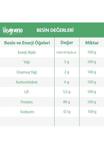 Vegrano Pirinç Protein Tozu 250 G