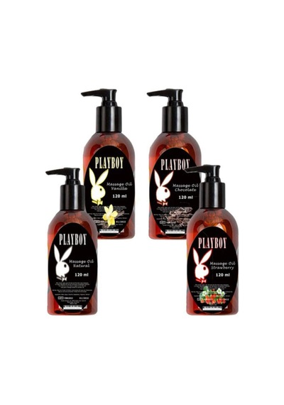 Playboy Massage Oil 4 Çeşit Vücut Masaj Yağı 120 Ml