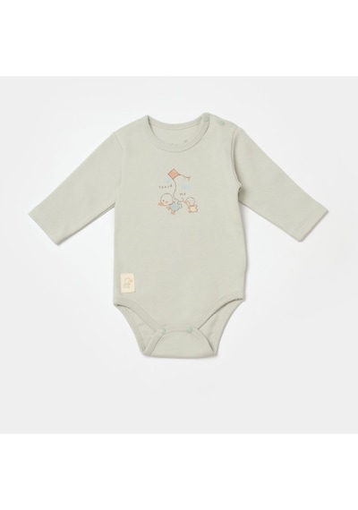 Biorganic Teach Me Uzun Kollu Body Kiremit- Mint Yeşil