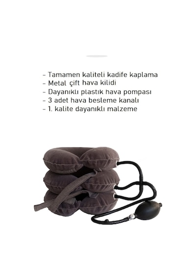 Boyun Diski Traksiyon Boyunluk Masaj Aleti Cihazı Kahverengi