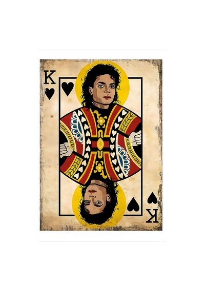 Kupa Erkeği Micheal Jacson Art Mdf Tablo 50 Cm X 70 Cm