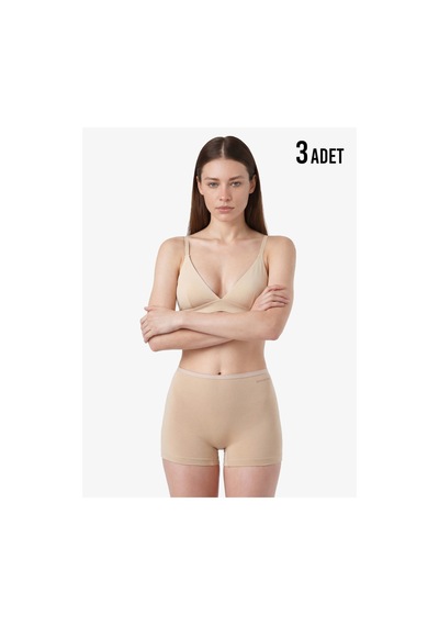 Blackspade 1571 Ten 3 Lü Paket Şort Kadın Slip