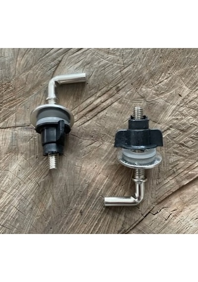 Dmr Düz Klozet Vidası Paslanmaz Metal Klozet Kapak Vidası 2 Adet