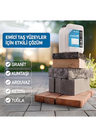 Alkoru 5 Kg Şeffaf Emici Yüzeyler İçin Su İtici Ve Koruyucu Malz.