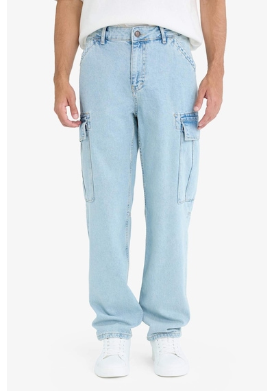 Defacto %100 Pamuk Relax Fit Rahat Kesim Düz Paça Kargo Cepli Jean Yıkamalı Pantolon F2381AX25SP Mavi Defacto %100 Pamuk Relax Fit Rahat Kesim Düz Paça Kargo Cepli Jean Yıkamalı Pantolon F2381AX25SP Mavi