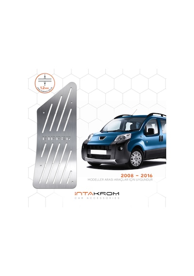 intakrom Peugeot Bipper Krom Ayak Dinlendirme Pedalı 2008 - 2016