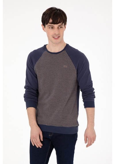 U.S. Polo Assn. Erkek Regular Fit Bisiklet Yaka İndigo Sweatshirt 50290763-VR028