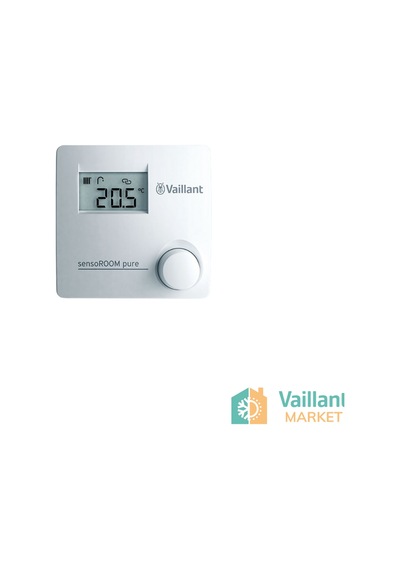 Vaillant Sensoroom Pure Vrt 50/2 Dijital Modülasyonlu Oda Termostatı Kablolu