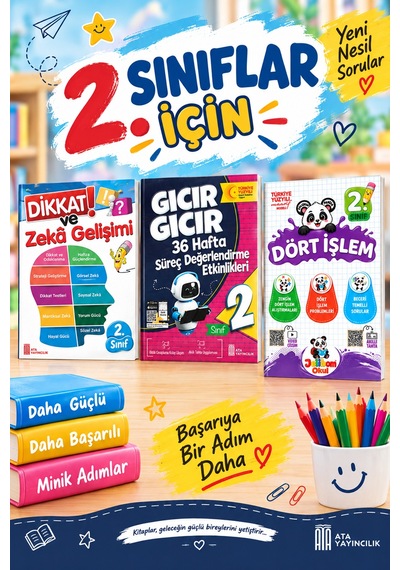 2. Sınıf Gıcır 36 Hafta Süreç Değerlendirme Etkinlikleri+dikkat Ve Zeka Gelişimi +jelibom Dört İşlem