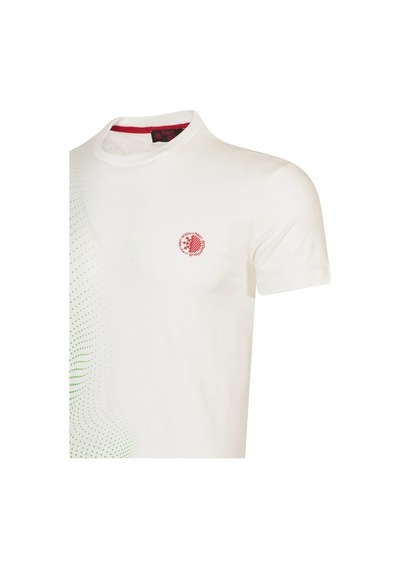 Raınsnow Erkek Sıfır Yaka T-Shirt-Ekru Yeşil Ekru - Yeşil
