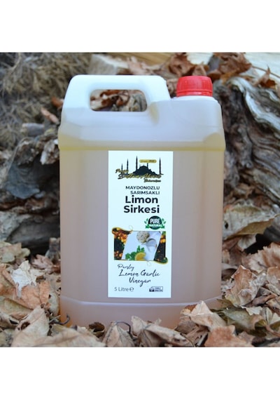 Maydanozlu Sarımsaklı Limon Sirkesi 5lt %100 Katkısız Doğal Sirke