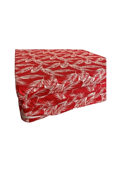 Katlanır Yer Yatağı Sünger Yatak Kırmızı Tüylü 80x180 Cm-6 Cm Tek Kişilik
