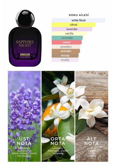Armasari Sapphire Night 100 Ml Çiçek - Oryantal