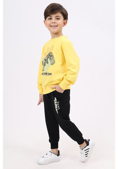 Toontoy Kids Toontoy Erkek Çocuk Baskılı Eşofman Takım Saks Mavisi