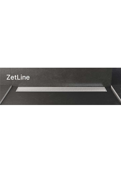 Evimetal Zetline Duş Kanalı 60 Cm Satine - Z1h24l60s1 Gri