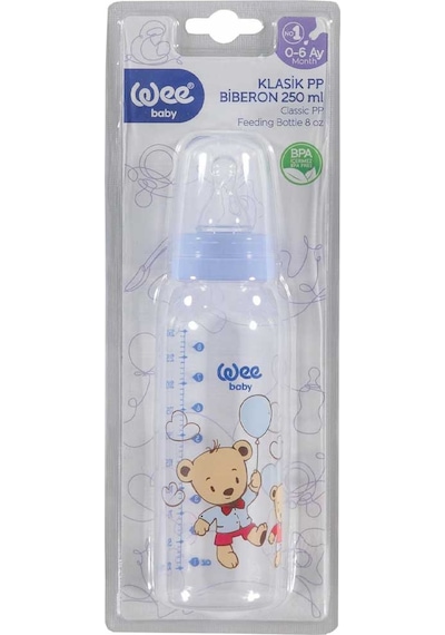 Wee Baby 852 Klasik PP Biberon 250 ML Mavi