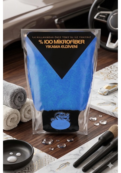 Oto Yıkama Ve Cila Eldiveni Mikrofiber Karma Renk