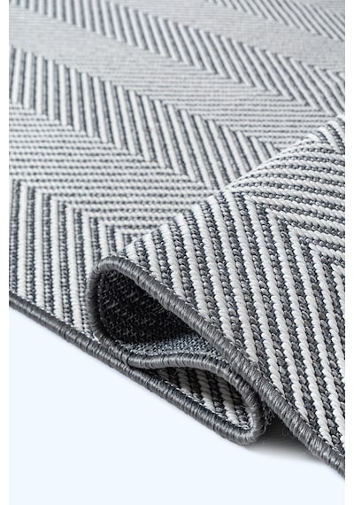 Elit Premium Sisal Jut Halı 1002 - Antrasit Balık Sırtı Desen Gri-krem Gri - Krem