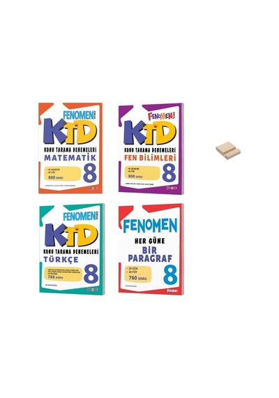 Lgs 8. Sınıf Matematik Fen Bilimleri Ve Türkçe Konu Tarama Denemeleri Ve Paragraf 4lü Set