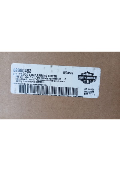 Harley Davıtson 68000543 Kıt, Ltq, Foq Lamp, Faırınq Lower A Kalite