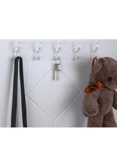 Kullanıma Uygun Kendinden Yapışkanlı Kancalı Askı Seti 28x12-3 Askılık