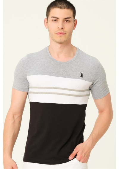 T8593 Dewberry Erkek T-shırt-gri Gri