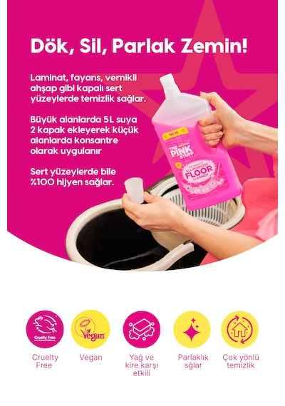 Mucizevi Çok Amaçlı Yüzey Temizleyici 1litre Tekli