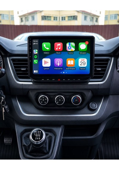 Renault Trafic 2024 10.1" 4gb Ram 64gb Hafıza Android Multimedia Carplay 9"