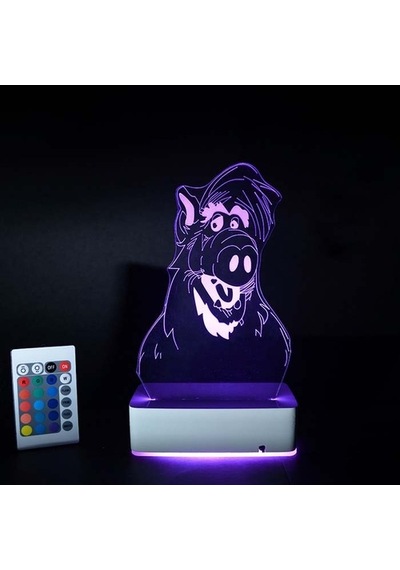 Özel Tasarım Alf 3D Led Lamba