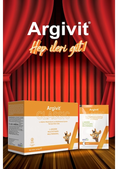 Argivit Classic L-Arjinin Multivitamin Ve Multimineral İçeren Takviye Edici Gıda 30 Şase