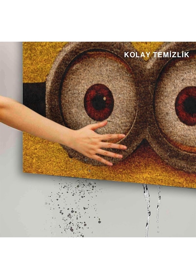Dekoratif Kapı Önü Paspası - Kaymaz Taban 233 Çok Renkli