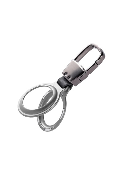Buff Tagsafe Hooksteel Taşınabilir Anahtarlık Darbeye Dayanıklı Metal Askılı Airtag Kılıf Gümüş