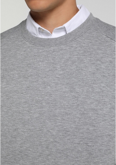 Colin's Colins Relaxed Fit Yuvarlak Yaka Düz Erkek Gri Sweatshirt Cl1081230 Q1.v2 Mga Gri Melanj