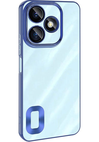 Xiaomi Redmi 13 4g Kılıf Kamera Korumalı Logo Gösteren Zore Omega Kapak Sierra Mavi