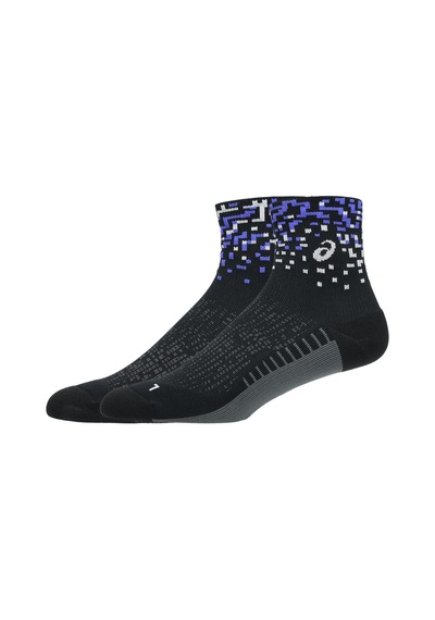 Asics Performance Run Sock Quarter Unisex Black/obsidian Grey 3013b284-001