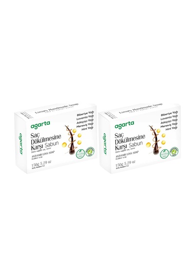 Agarta El Yapımı Doğal Sabun 150gr Saç Dökülmesine Karşı Doğal