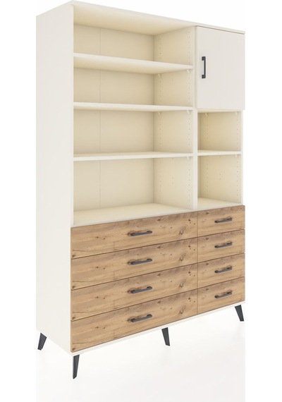 Hyperion Dolap 8 Raflı 8 Çekmeceli Tek Kapaklı 132x44x195 Aytaşı-aytaşı/çam Aytası/atlas Çam Hyperion Dolap 8 Raflı 8 Çekmeceli Tek Kapaklı 132x44x195 Aytaşı-aytaşı/çam Aytası/atlas Çam