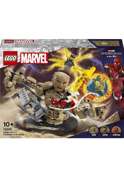 LEGO® Marvel Örümcek Adam Kum Adam’a Karşı: Son Savaş 76280 10+ Yaratıcı Oyuncak Yapım Seti - 347 Parça